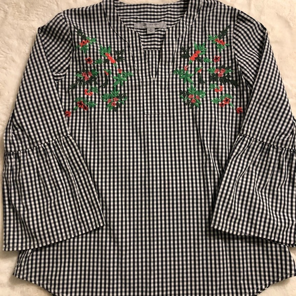 Marc New York Embroidered Top - Picture 1 of 5